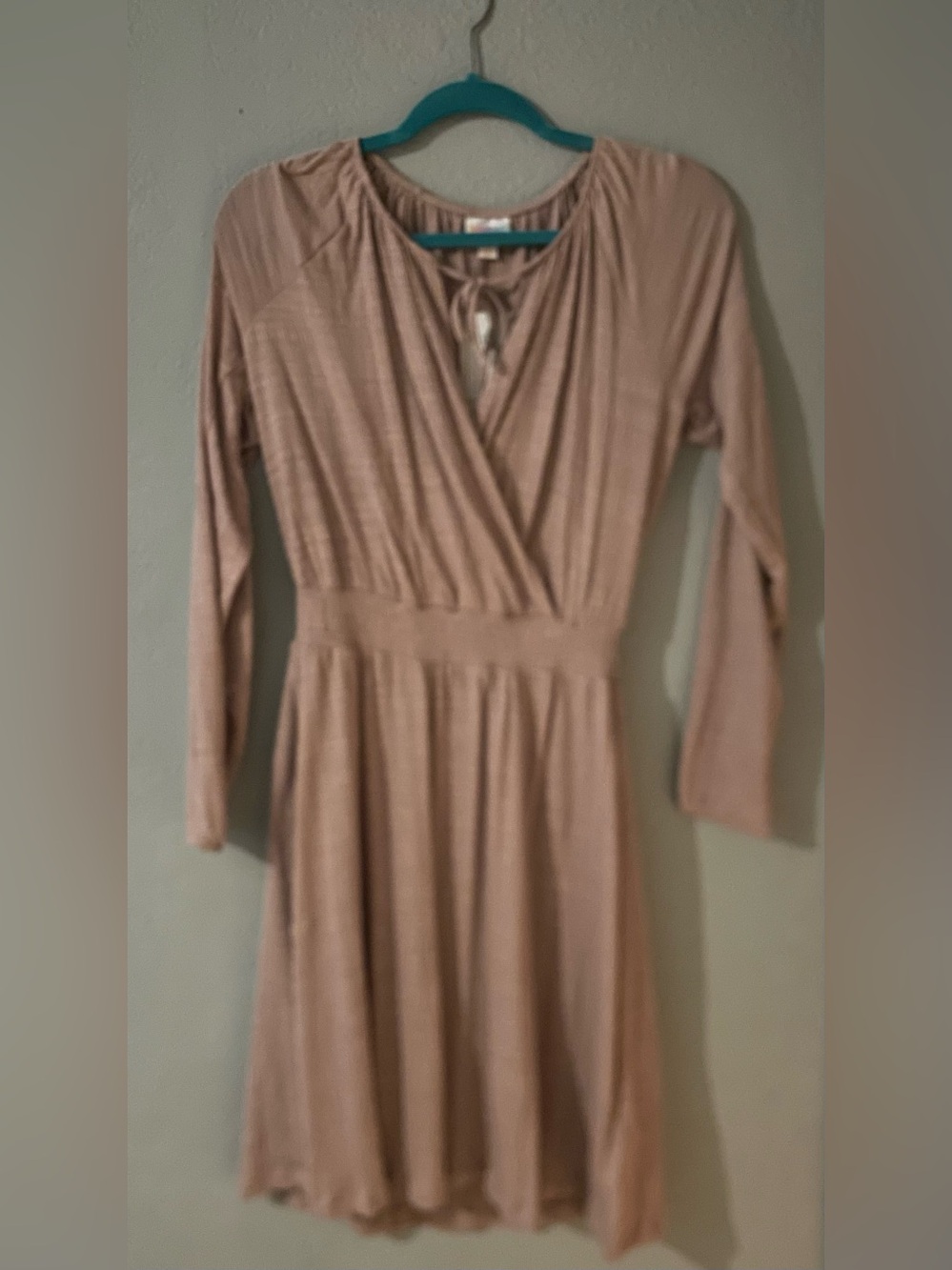 LuLaRoe Blush Wrap-Style Long Sleeve Dress